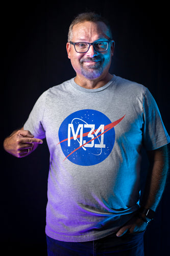 M31-on-NASA background Unisex T-Shirt