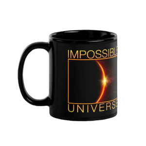 Impossible Universe Black Glossy Mug